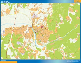 Mapa distrito Porto de parede