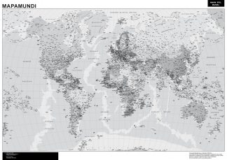 Mapa de Portugal color  Mapas de cidades e mapas do mundo para parede